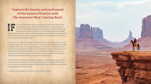 AMERICAN WEST COLORING BOOK: COLOR LIFE ON THE FRONTIER - CHARTWELL BOOKS